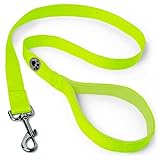 iGadgitz Home U7327 Führleine Hund, Hundeleine Gepolstert Griff - Grün - 100cm (1m)