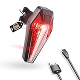 YBL Brake Rear Light LED Bicycle Rear Light StVZO Approved IPX5 Waterproof Bike Light Type-C Rechargeable