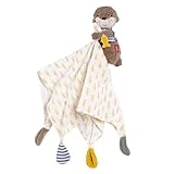 Fehn Musselin-Schmusetuch Otter – Einschlafhilfe & Stofftier-Schnuffeltuch mit Baumwolle-Musselintuch & niedlicher Spielfigur – für Babys und Kleinkinder ab 0+ Monaten