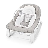 Ingenuity Keep Cozy 3-in-1 Baby Wippe, Sitz und Schaukel für Babys bis Kleinkinder, mit Vibrationen und Spielzeugstange, 0-30 Monate, Bär Linden