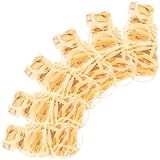 Housoutil 8 Stück Holz Wachs Anzünder Camping Feueranzünder für Grill und Lagerfeuer Tragbares Outdoor Zubehör Geruchlos und Langanhaltend