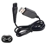 XIELBIS USB-Ladekabel für Philips Rasierer, Norelco One Blade & All-in-One Fellpflegetrimmer, Ersatz-Ladekabel HQ8505, kompatibel mit Philip Serie 5000, 15 V