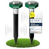GRUNDIG Maulwurf Vertreiber Wühlmausschreck 2erPack - SCHNELLE Ergebnisse mit extremen Wirkradius I Wühlmaus, Maulwurf vertreiben - Solar Maulwurfschreck Maulwurfvertreiber (grün)