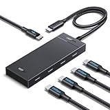 UGREEN USB C Hub 10 Gbps Mit PD 100W, Adapter Mit 4 Ports, Hochgeschwindigkeits Multiport Splitter Für iPhone 16 Serie, Galaxy S24, MacBook Pro, iMac, iPad Pro, Chromebook Und Mehr