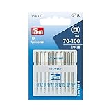 Prym 154110 Maschinennadeln Standard 70-100, 130/ 705 10 Stück Nähmaschinennadel, Stahl, silber, 3,0 x 0,3 x 0,3 cm, Standard, 130/705, No. 70-100