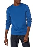 Amazon Essentials Herren Fleece-Sweatshirt mit Rundhalsausschnitt (erhältlich in Big & Tall), Blau Heide, XL