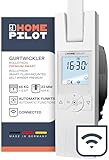 HOMEPILOT RolloTron premium smart, elektrischer Gurtwickler | Smart-Home, Display & Automatik | bis 45 kg, 6 m² Rollladen, 23 mm Gurt | App, Amazon Alexa & Google Assistant via Gateway möglich