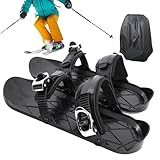 Huxibai Snowboard Schlittschuhe | Kurzes Snowboard Ski | Rutschfeste Sportschuhe Für Männer Frauen Athleten Anfänger Wandern Outdoor Aktivitäten