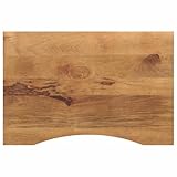 FSJIELW Home & Garden-Schreibtischplatte mit Kurve 90x50x2,5 cm Massivholz grob Mango-Möbel Wahl