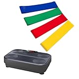 THERUN Vibrationsplatte Fitnessband – Heim-Vibrationsplatte für 90 Intensitätsstufen, 5 Trainingspläne, Für Ganzkörpertraining, Fettverbrennung und Muskelaufbau
