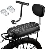 Fahrradkindersitz | Kinderfahrradsitz Hinten,Breite Kindersitz-Rückenlehne, Robustes Material, Starke Anwendbarkeit, Rückenlehne, Sicherheitsarmlehne, Handlauf, Fußpedale