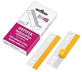VELOFLEX 2002000 - HEFTFIX Heftstreifen, Abheftstreifen, 105 mm lang, 50er SB-Packung, selbstklebend, glasklar
