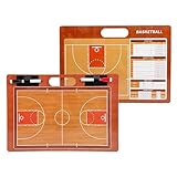 lhyangroupao Basketball Boardmarker, Basketball Taktikboard, Professional Basketball Taktikbrett, Basketball-Trainer-Zwischenablage mit 2 Markern