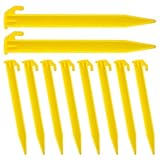 Molain 10 Stück Camping Heringe, Kunststoff Zelthering Gartenheringe Sandheringe Zelt Heringe Tent Pegs für Camping, Outdoor, Strand und Wandern