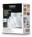 CASO Profi- Folienbeutel Set 5 / 40 St. 16x23 cm, 40 St. 20x30 cm, 20 St. 30x40 cm 150µm, für Vakuumierer / Folienschweißgeräte, BPA-frei, sehr stark, reißfest, kochfest, Transparent