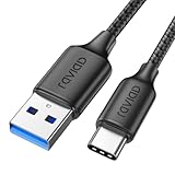 RAVIAD USB C Kabel 1M, USB C Ladekabel, USB 3.0 & QC 3.0 Schnellladekabel USB C Ladekabel, Datenkabel USB-C Kompatibel für iPhone 16 15 Pro Max, Galaxy S25 S24 S23 S22 S21 Note 10, Huawei P60-Schwarz
