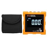 Digitaler Winkelmesser mit LCD Bildschirm, IP54 Wasserdicht, Neigungsmesser mit Magnetfunktion - Präzise Gradmesser, Messgerät für Winkel und Krängung