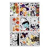 Halloween-Fensteraufkleber, 9 Blatt Halloween-Fensteraufkleber, 9 Blatt abnehmbar, statische Fensterdekoration, wiederverwendbar, für Zuhause, Hotel