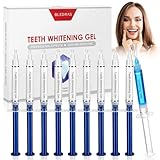Bledras Teeth Whitening Kit Refill 10 Pcs, Professionelles Zahnbleaching Gel für Zahnweiß, mit Beruhigendes Gel, Sichere und Effektive Zahnaufhellung, funktioniert mit LED, Lampe für Zähne Aufhellen