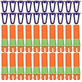 VANZACK 20 Stück Buntstiftverlängerungen aus Kunststoff Stiftehalterverlängerung mit Rutschfestem Griff Vielseitig für Ölmalstifte und Buntstifte Kompakt und Langlebig für Kunst Handwerk