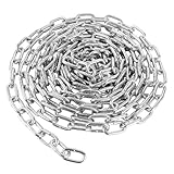 WOPPLXY Verzinkt Metallkette, 6 meter 6mm Kette Meterware, Gliederkette aus Metall, Oberfläche Verzinkt Ankerkette, Schaukelkette zum Aufhängen von Zäunen, Hängesessel, Schaukeln