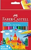 FABER-CASTELL 554201 - Filzstift Castle, 12er Kartonetui