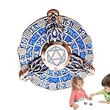 Würfelmünze, Roulette-Würfel - Polyedrisches tragbares Drachen-Würfel-Set | Fidget Spielzeug aus Zinklegierung, Retro-Zahnrad, Roulette-Spinner für Brettspiel