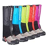 HIDEWALKER Gamaschen Wasserdicht Wandern Breathable Leg Guards Gaiter for Outdoor Regengamaschen Fahrrad Climbing Trekking Snow Hiking (Schwarz, M(41-43))