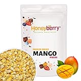 Gefriergetrocknete Mango Stücke 100g - Gefriergetrocknete Früchte - Trockenfrüchte Gefriergetrocknet - Getrocknete Mango - Perfekt für Snacks, Backen, Müsli, Smoothies & Desserts