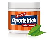 REFIT® Opodeldok Wärmecreme 200 ml - Extra Schmerzgel - Wärmende Kombination aus Ingwer und Zimt - Lavendel- und Rosmarinextrakte - für Rücken, Muskeln und Gelenke - zur Regeneration