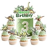 Dinosuar Dino Rex Cupcake Kuchen Dekorationen Muffin Desserts Dekoration für Feierlichkeiten Partys und Veranstaltungen Babyparty Partyzubehör