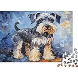 Ölgemälde Hund Puzzle 1000 Teile,für Erwachsene, Impossible Puzzle,farbenfrohes Legespiel,Geschicklichkeitsspiel Für Die Ganze Familie,Erwachsenenpuzzle Puzzel 1000pcs (75x50cm)