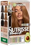 Garnier Nutrisse Blonde Lift Aufhellung für dunkles Haar in Naturbraun mit 4-Stufen-Aufhellung ohne vorherige Blondierung, 1 Stück