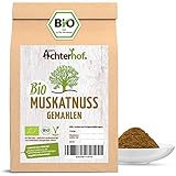 BIO Muskatnüsse gemahlen (100g) Premium Qualität vom-Achterhof Muskat Muskatnuss Pulver