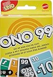 Mattel Games HHL37 - ONO 99 Kartenspiel für Kinder & Familien, 2 bis 6 Spieler, Zahlen addieren, Geschenk für 7 Jahre und älter