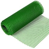 Kaninchendraht Kunststoff Gartenzaun Maschendraht Grün Kaninchendraht Hasendraht Drahtzaun Wühlmausgitter Volierendraht Tiergehege für Gartenzaun 40CM X 6M