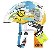 uvex kid 2 - leichter Fahrradhelm für Kinder - individuelle Größenanpassung - erweiterbar mit LED-Licht - desert - 46-52 cm