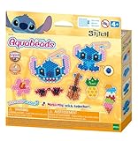 Aquabeads - 35119 Stitch Schlüsselanhänger Bastelset, Wasserperlen Bastelset für Kinder ab 4 Jahren, kindersicher, kein Bügeln oder Kleben erforderlich