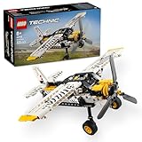 LEGO Technic Propellerflugzeug, Baubares Flugzeug Spielzeug für Kinder, Geschenk für Jungen und Mädchen ab 8 Jahren, Modellflugzeug mit drehendem Propeller und 4-Zylinderkolbenmotor 42198