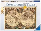 Ravensburger Puzzle Erwachsenenpuzzle 5000 Teile - Historische Weltkarte, Henricus (Hendrick) Hondius 1630