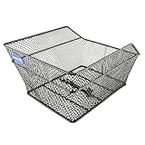 Fischer Gepäckträgerkorb, Fahrradkorb, engmaschig, für E-Bikes geeignet, Tragkraft 25 kg, schwarz