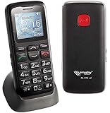 simvalley MOBILE Großtastenhandy: Komfort-Handy XL-915 V2 mit Garantruf & Ladestation (Notruf Handy, schnurlos Telefon, ohne Vertrag)