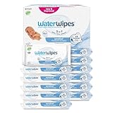 WaterWipes Sensitive+ Newborn & Baby Wipes, 720 Stück (12 Packungen), 3-in-1-Reinigung, Pflege, Schutz, 99,9% Wasser, parfümfrei