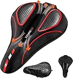 YOUNGDO Fahrradsattel Überzug, Ergonomischer Gel Sattelbezug, Fahrradsitz Polsterung, Weich und Bequem, mit Regenschutz, für Damen & Herren