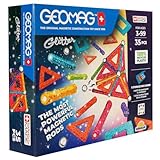 Geomag - Glitter Recycled - 35 Stück -Glitzer-Magnetstreifen - Magnetisches Konstruktionsspiel für Kinder ab 3 Jahren - Mehrfarbig - Swiss Made - 3D-Konstruktion - Magnetische Bausteine