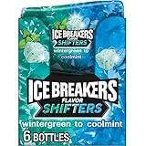 ICE BREAKERS Flavor Shifters Kaugummi-Flaschen, Wintergrün bis Coolminzgeschmack, zuckerfrei, 92 ml, 40 Stück, 6 Stück