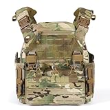 VOTAGOO Taktische Weste für Herren, Militär Plattenträger Weste, Atmungsaktive Paintball Weste, Plate Carrier Paintball Brustschützer (CP)