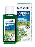tetesept Erkältungszeit Bad – Gesundheitsbad für die kalte Jahreszeit mit 5 ätherischen Ölen – Wohltuender Badezusatz zur Entspannung von Körper und Geist – 1 x 125 ml