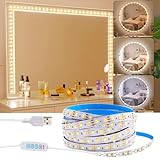 LED Spiegelleuchte,Schminktisch Leuchte 400cm,Make Up Licht,3 Farben 9 Dimmerstufen with Berühren Dimmer,Flexibel Unterbodenleuchte für Drinnen Küche,Schlafzimmer,Zuhause DIY Dekoration Beleuchtung
