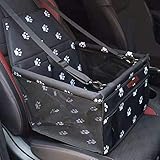SWIHELP Hundesitz für Auto Rücksitz für kleine bis mittlere Hunde - stabiles & wasserfestes Material schwarz - Hunde-Autositz für Rückbank faltbar - Schutz für Autositze